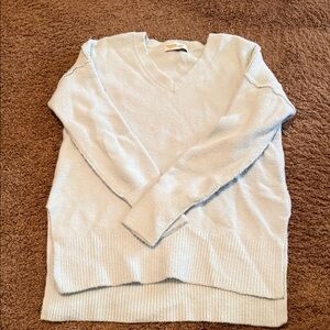Abercrombie & Fitch Soft Blue V-Neck Sweater